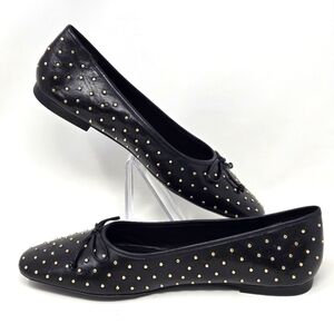 SCHUTZ Black Studded Flats